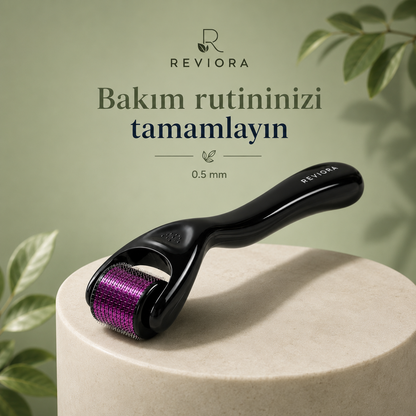 Reviora 0.5 mm Dermaroller – Saç ve Sakal Bakım Aparatı